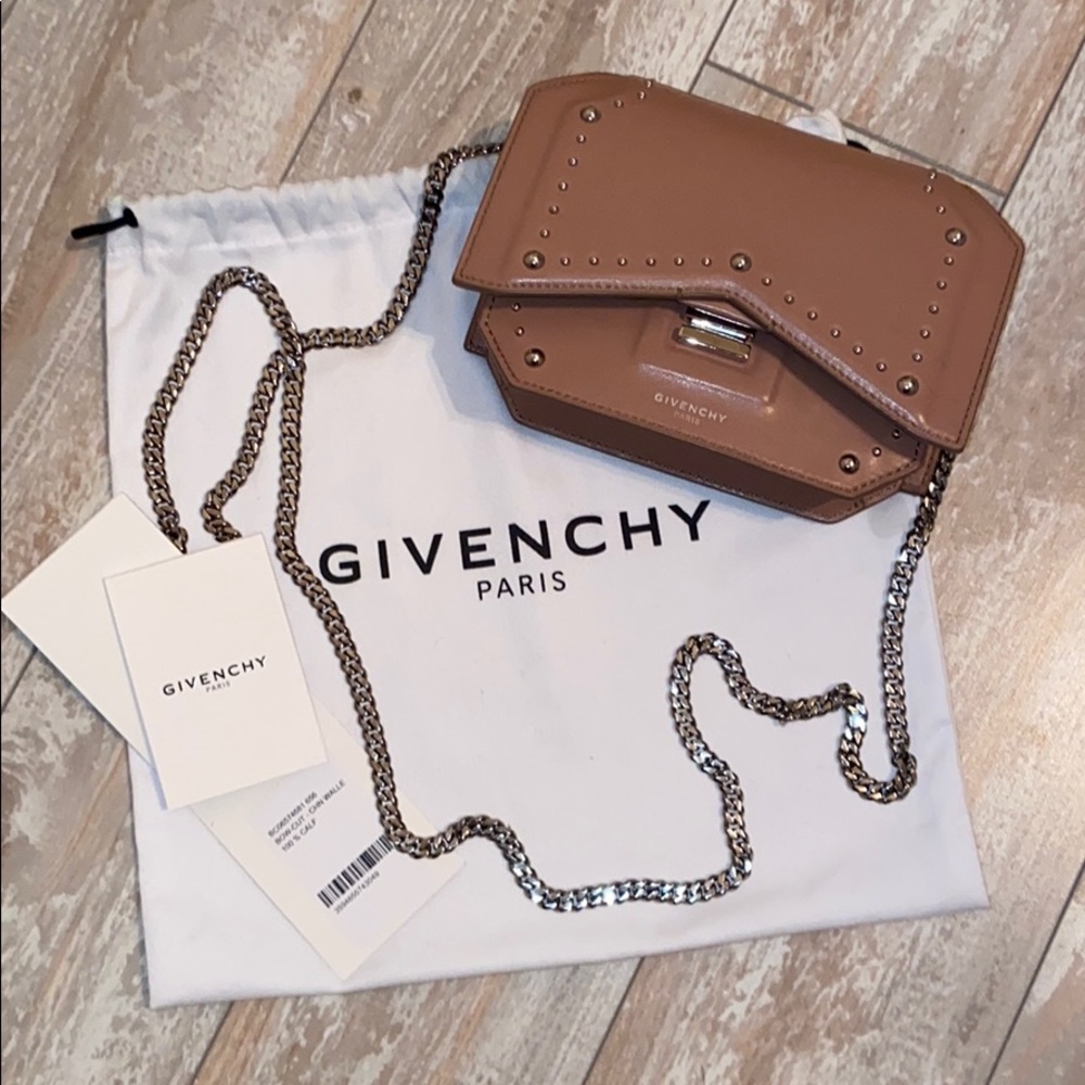 Givenchy Mini Bow Cut Chain Wallet